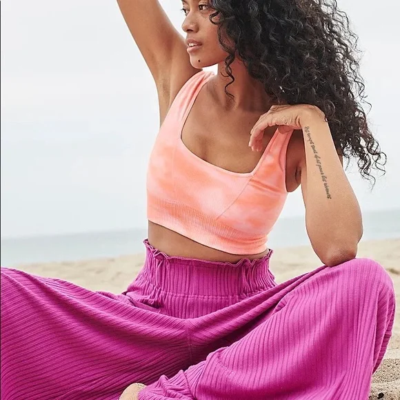 Free People Good Karma Tie-Dye Square Neck Bra - Picture 6 of 7